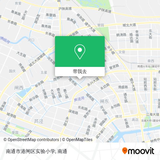 南通市港闸区实验小学地图