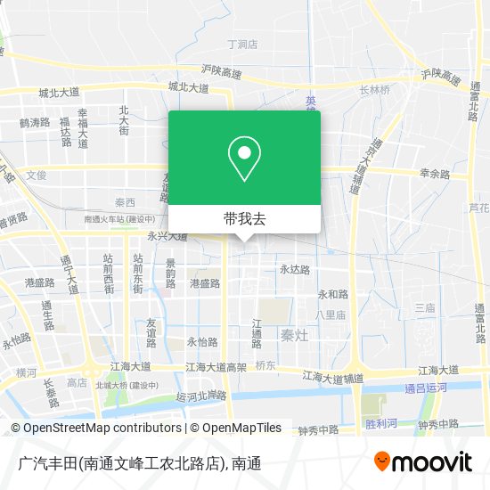 广汽丰田(南通文峰工农北路店)地图