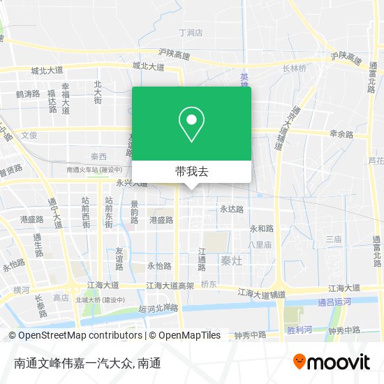 南通文峰伟嘉一汽大众地图