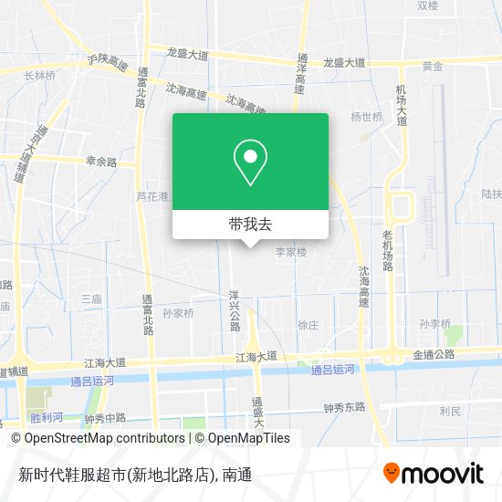 新时代鞋服超市(新地北路店)地图