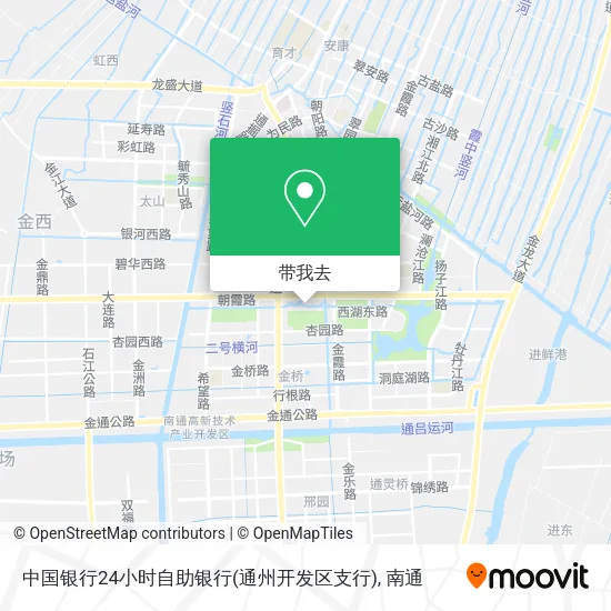 中国银行24小时自助银行(通州开发区支行)地图