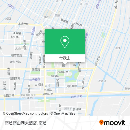 南通南山湖大酒店地图