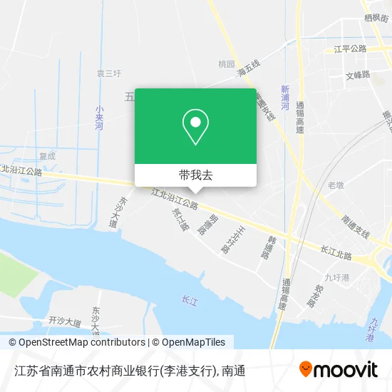 江苏省南通市农村商业银行(李港支行)地图