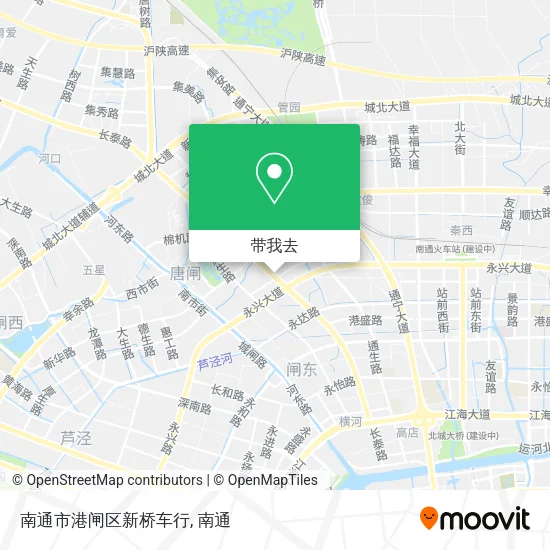 南通市港闸区新桥车行地图