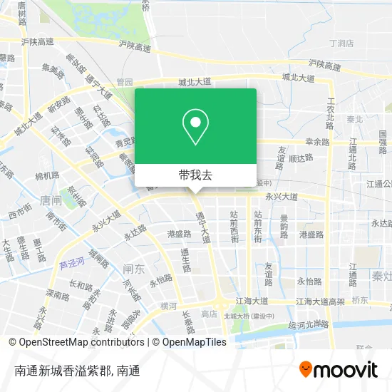 南通新城香溢紫郡地图