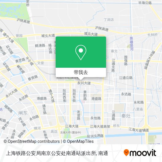 上海铁路公安局南京公安处南通站派出所地图