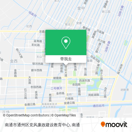 南通市通州区党风廉政建设教育中心地图