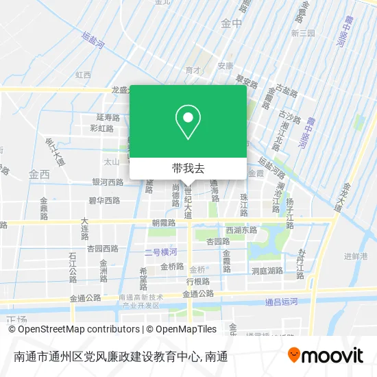南通市通州区党风廉政建设教育中心地图