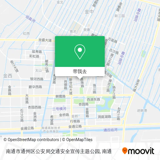 南通市通州区公安局交通安全宣传主题公园地图