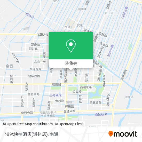 清沐快捷酒店(通州店)地图