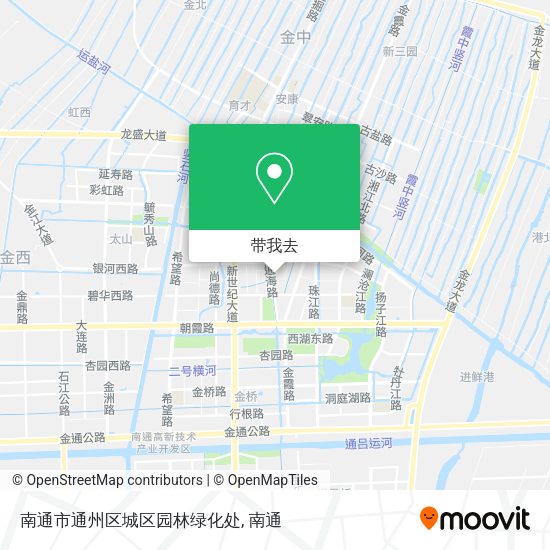 南通市通州区城区园林绿化处地图