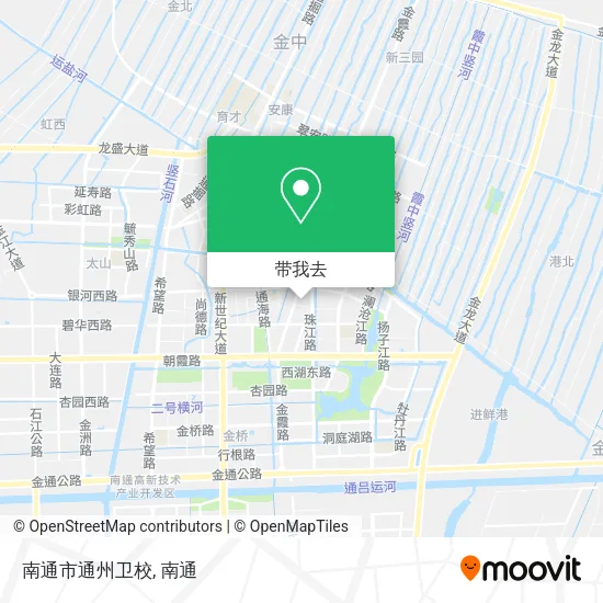 南通市通州卫校地图