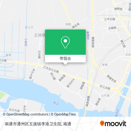 南通市通州区五接镇李港卫生院地图