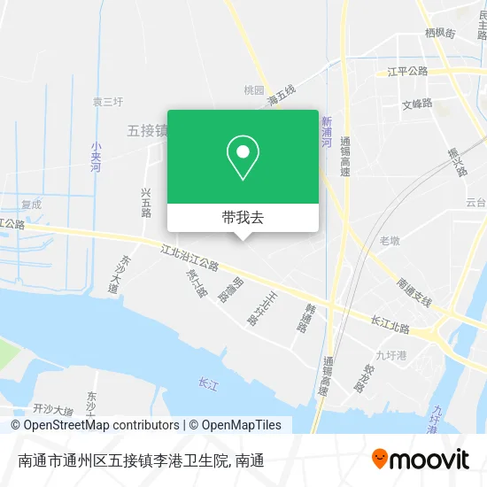 南通市通州区五接镇李港卫生院地图