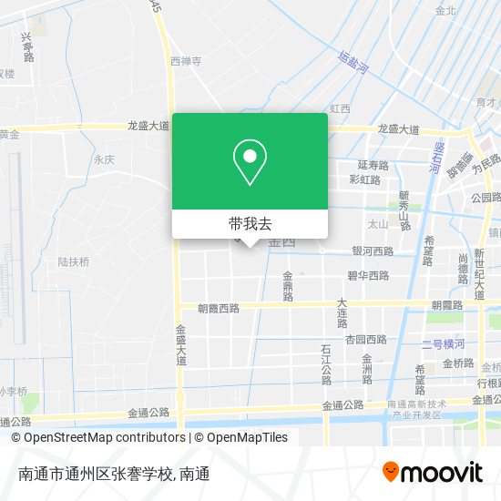 南通市通州区张謇学校地图