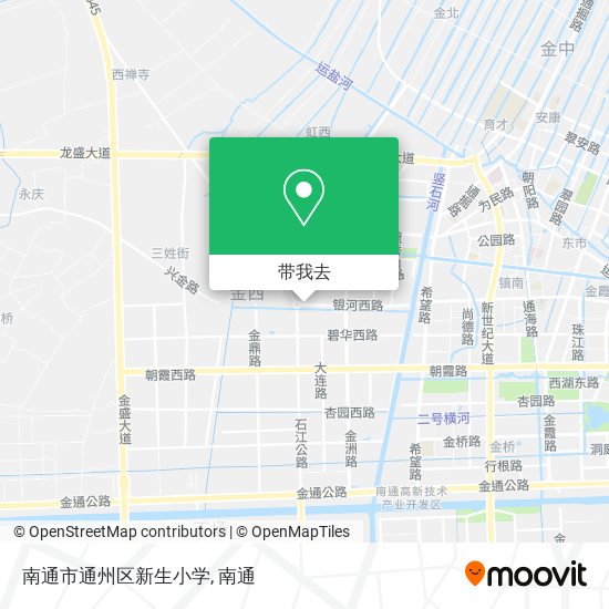 南通市通州区新生小学地图