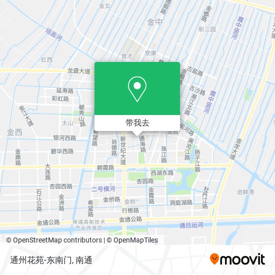 通州花苑-东南门地图