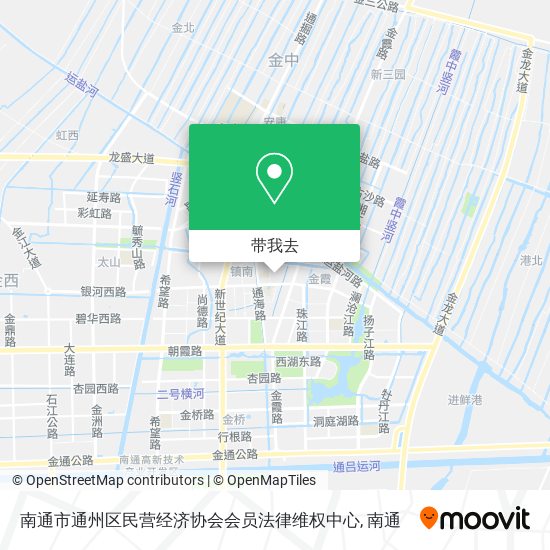 南通市通州区民营经济协会会员法律维权中心地图
