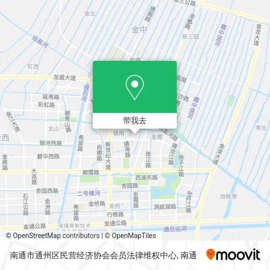 南通市通州区民营经济协会会员法律维权中心地图