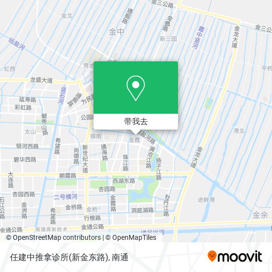 任建中推拿诊所(新金东路)地图