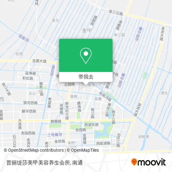 普丽缇莎美甲美容养生会所地图