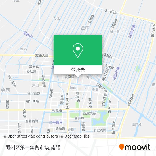 通州区第一集贸市场地图