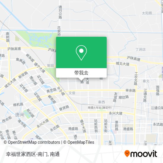 幸福世家西区-南门地图