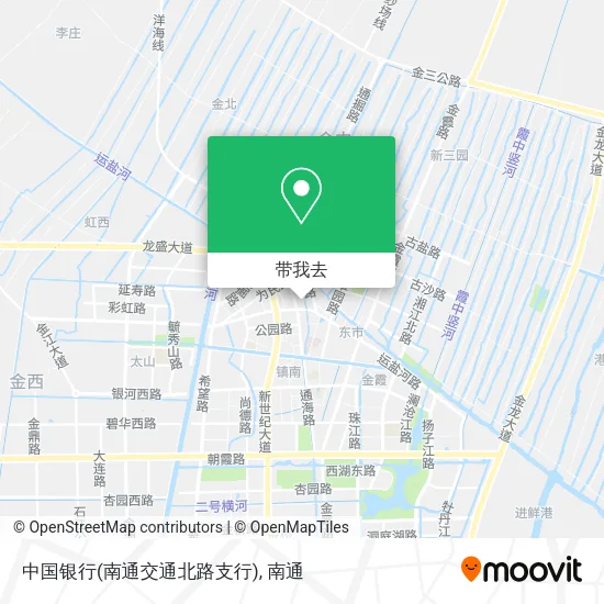 中国银行(南通交通北路支行)地图
