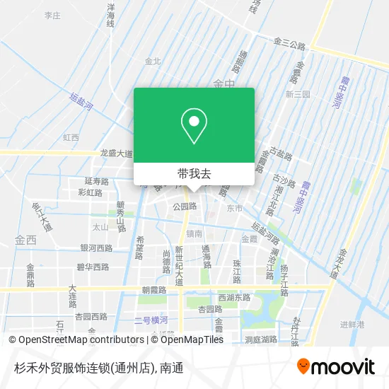 杉禾外贸服饰连锁(通州店)地图