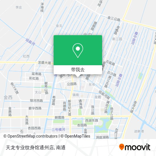 天龙专业纹身馆通州店地图