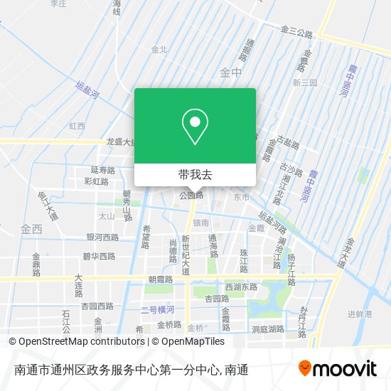 南通市通州区政务服务中心第一分中心地图