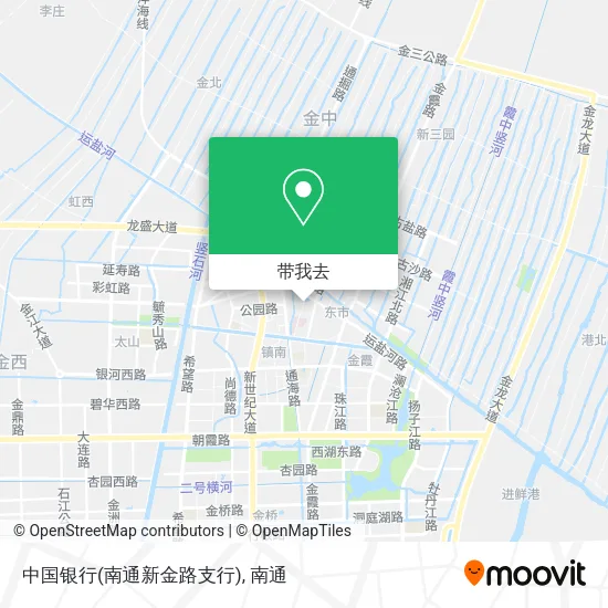 中国银行(南通新金路支行)地图