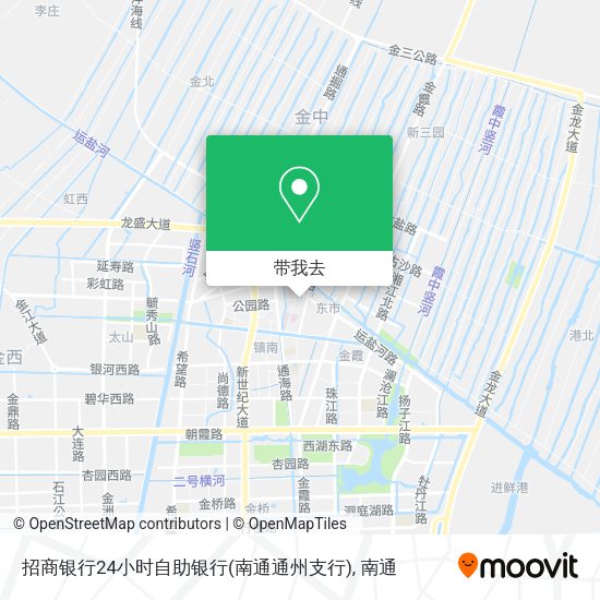 招商银行24小时自助银行(南通通州支行)地图