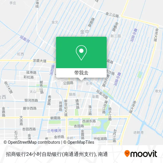 招商银行24小时自助银行(南通通州支行)地图