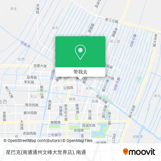 星巴克(南通通州文峰大世界店)地图