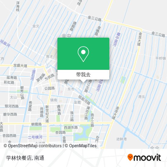 学林快餐店地图