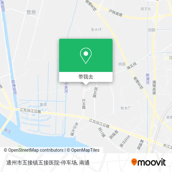 通州市五接镇五接医院-停车场地图