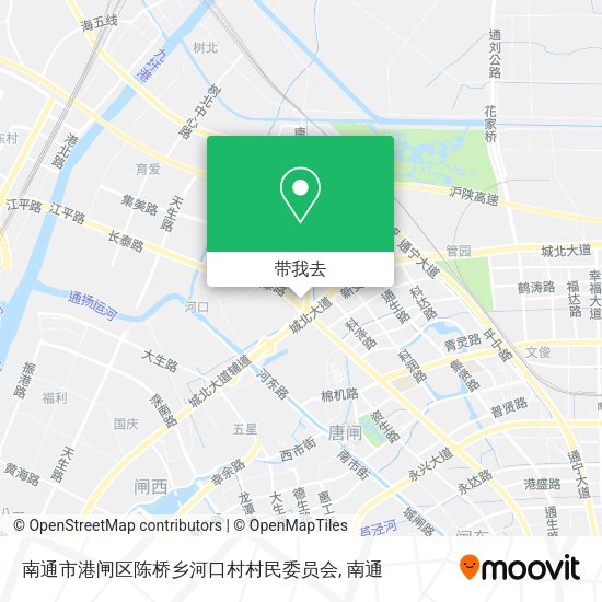 南通市港闸区陈桥乡河口村村民委员会地图