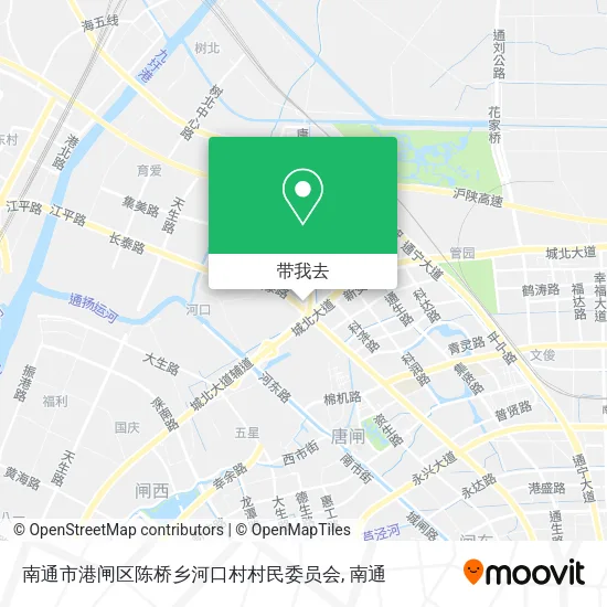 南通市港闸区陈桥乡河口村村民委员会地图