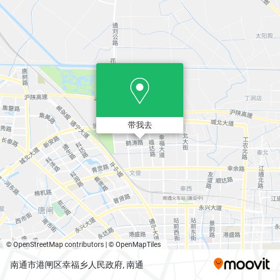 南通市港闸区幸福乡人民政府地图