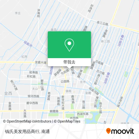 钱氏美发用品商行地图
