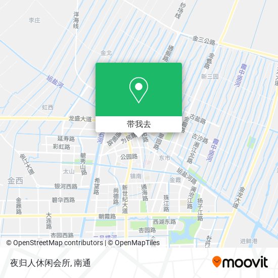 夜归人休闲会所地图