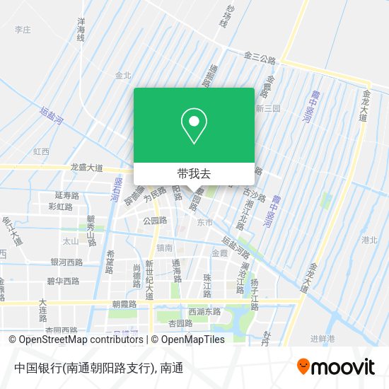 中国银行(南通朝阳路支行)地图