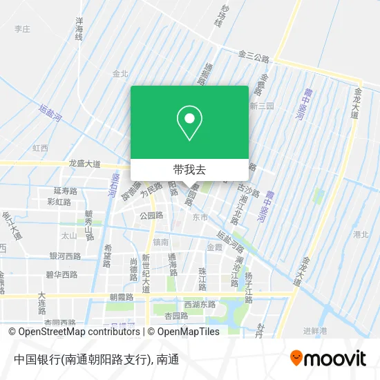 中国银行(南通朝阳路支行)地图