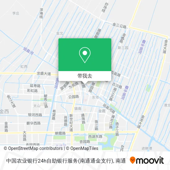 中国农业银行24h自助银行服务(南通通金支行)地图