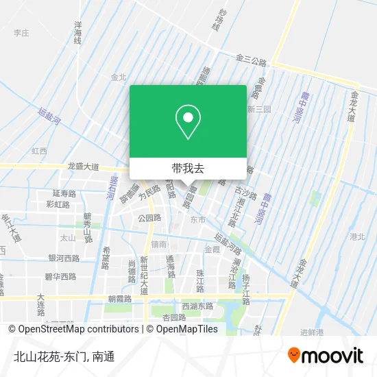 北山花苑-东门地图