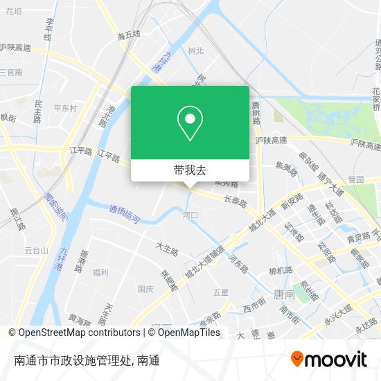 南通市市政设施管理处地图