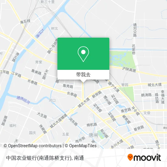 中国农业银行(南通陈桥支行)地图