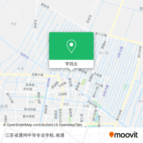 江苏省通州中等专业学校地图