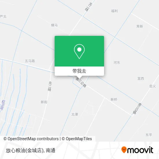 放心粮油(金城店)地图